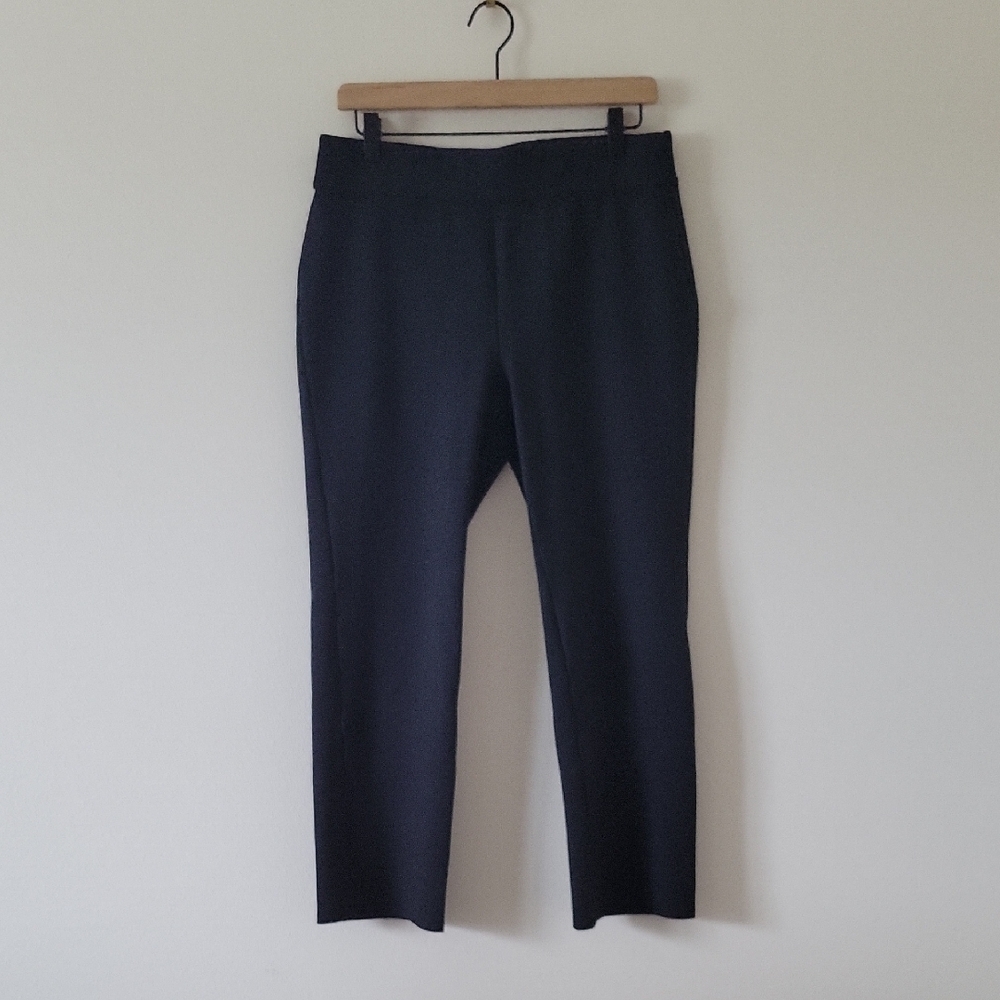 Soft Surroundings Black Ponte Pull-on Cropped Pants Size Medium Petite MP